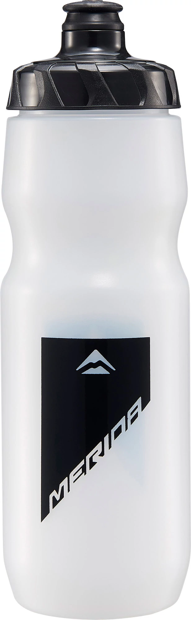 MERIDA átlátszó kulacs, 800ml (fekete design) - zárókupakkal