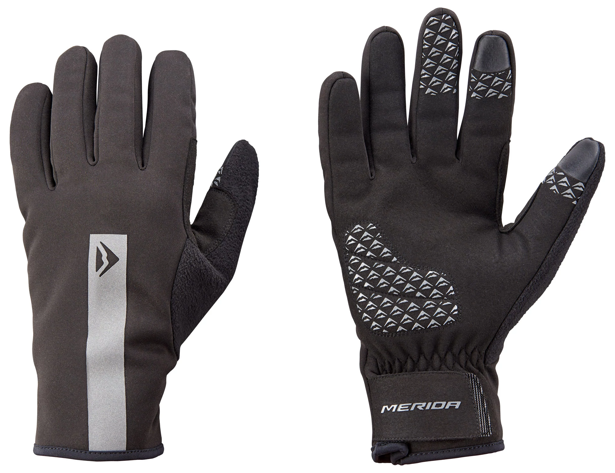 Kesztyű MERIDA WINTER GEL hosszú XL fekete-szürke