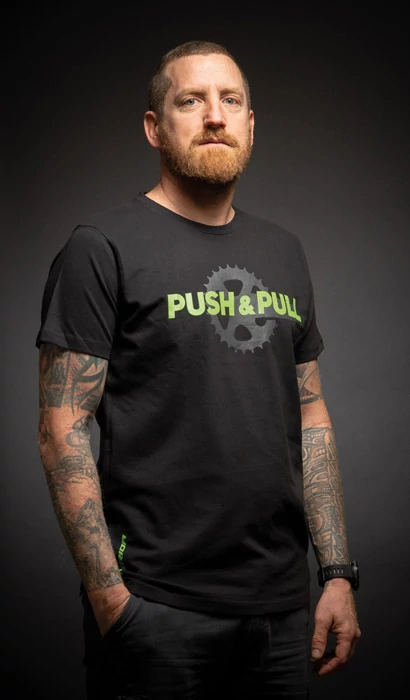 Polo MERIDA PUSH&PULL rövid fekete