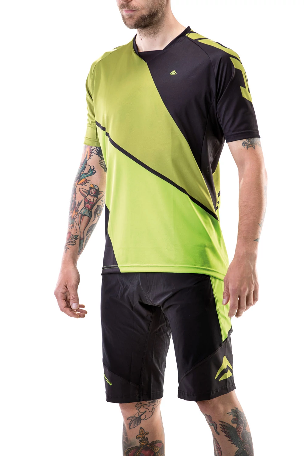 Merida Enduro Design Freeride Line férfi rövid ujjú mez, zöld szín, XXL méret