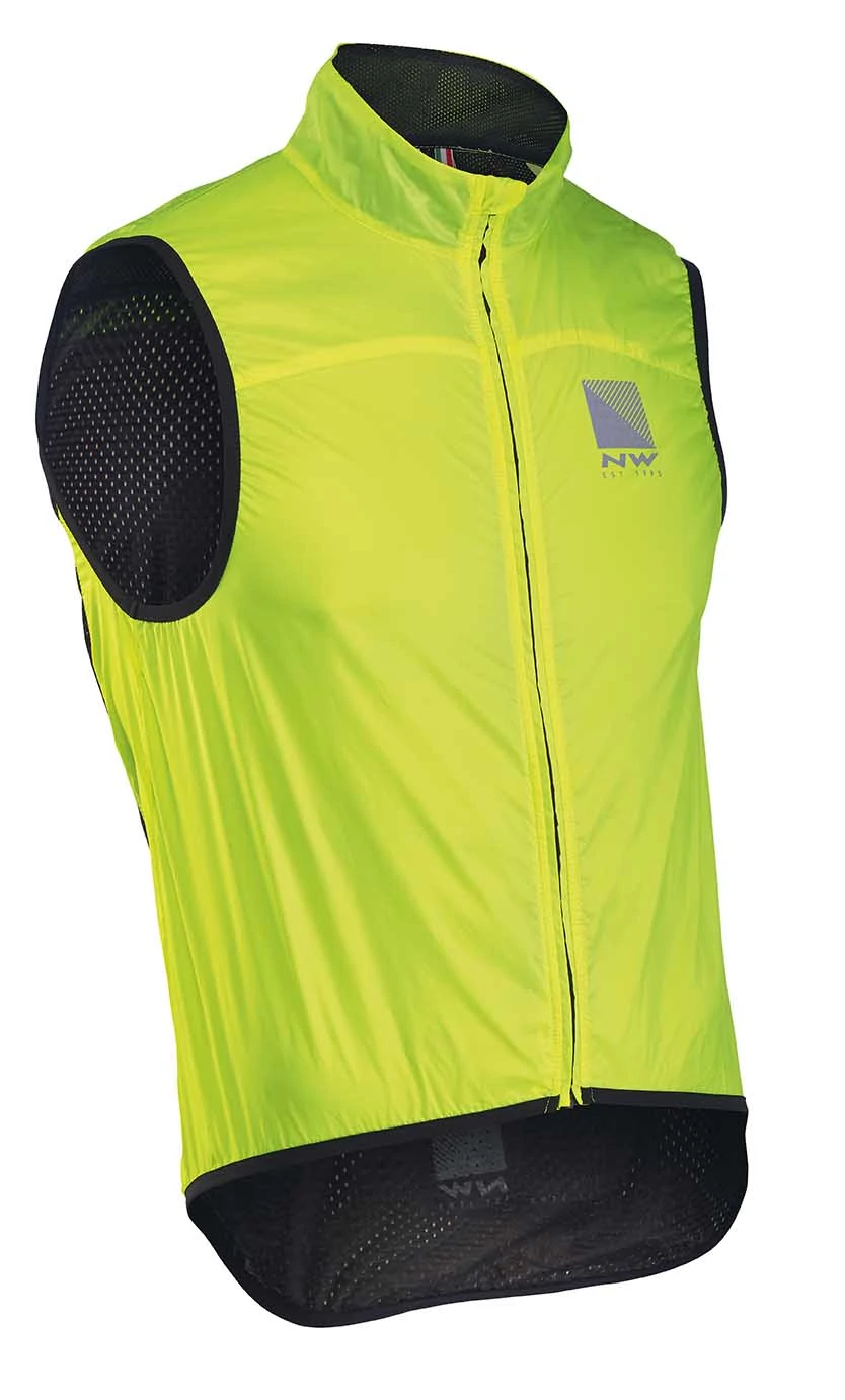 Mellény NORTHWAVE szél BREEZE XL fluo sárga