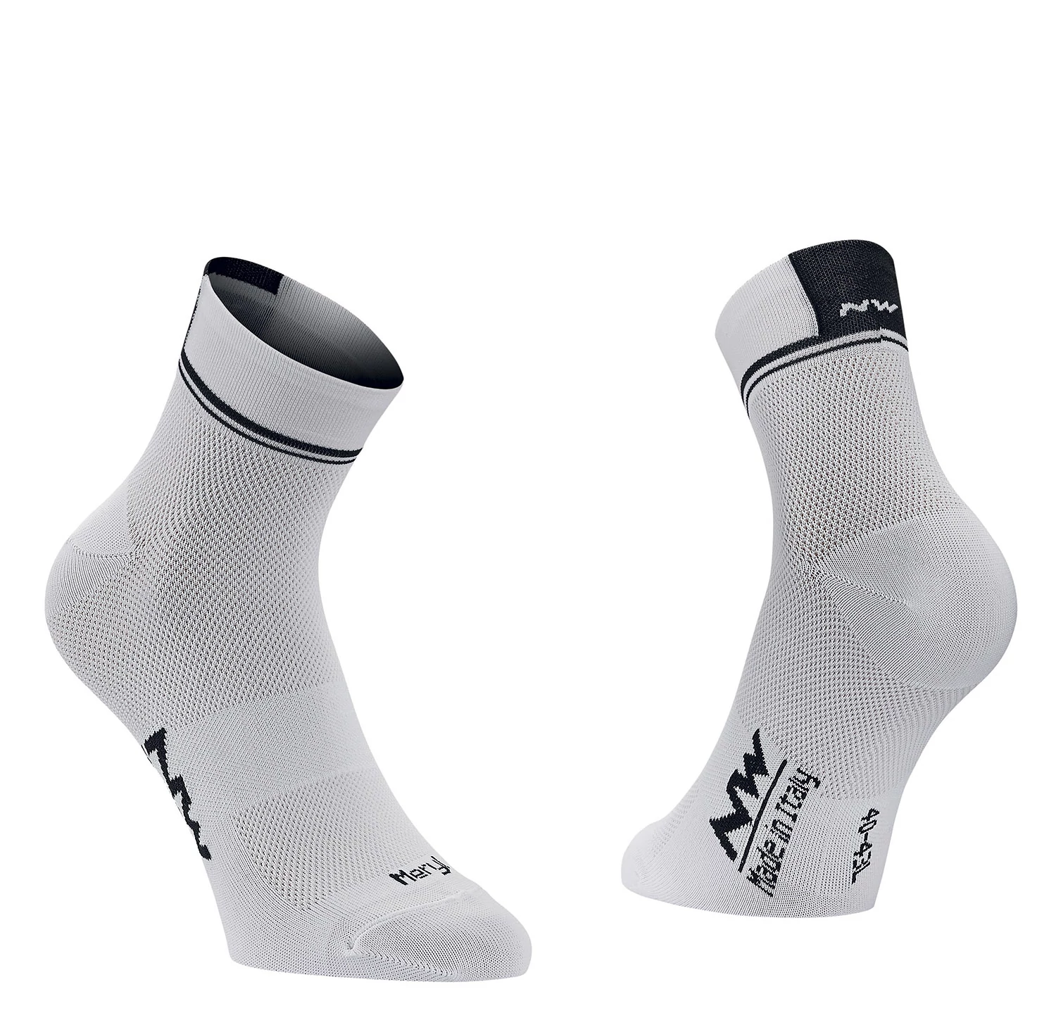 Zokni NORTHWAVE LOGO2 L(44-47) fehér/fekete