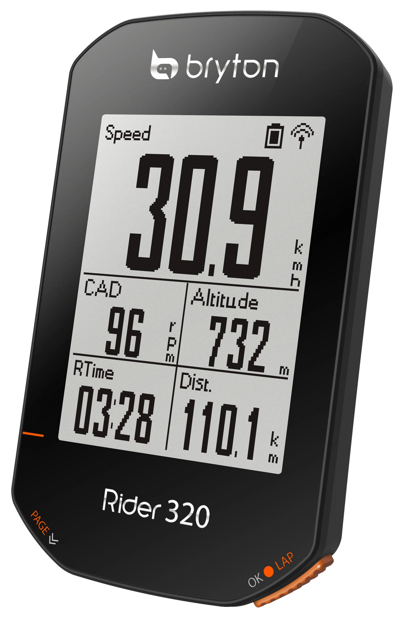 BRYTON RIDER 320T GPS kerékpár computer szett (+HRM és CAD szenzor)