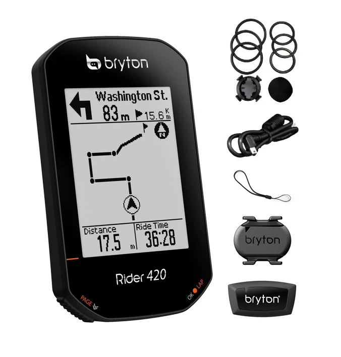 BRYTON RIDER 420T GPS kerékpár computer szett (CAD+HRM)